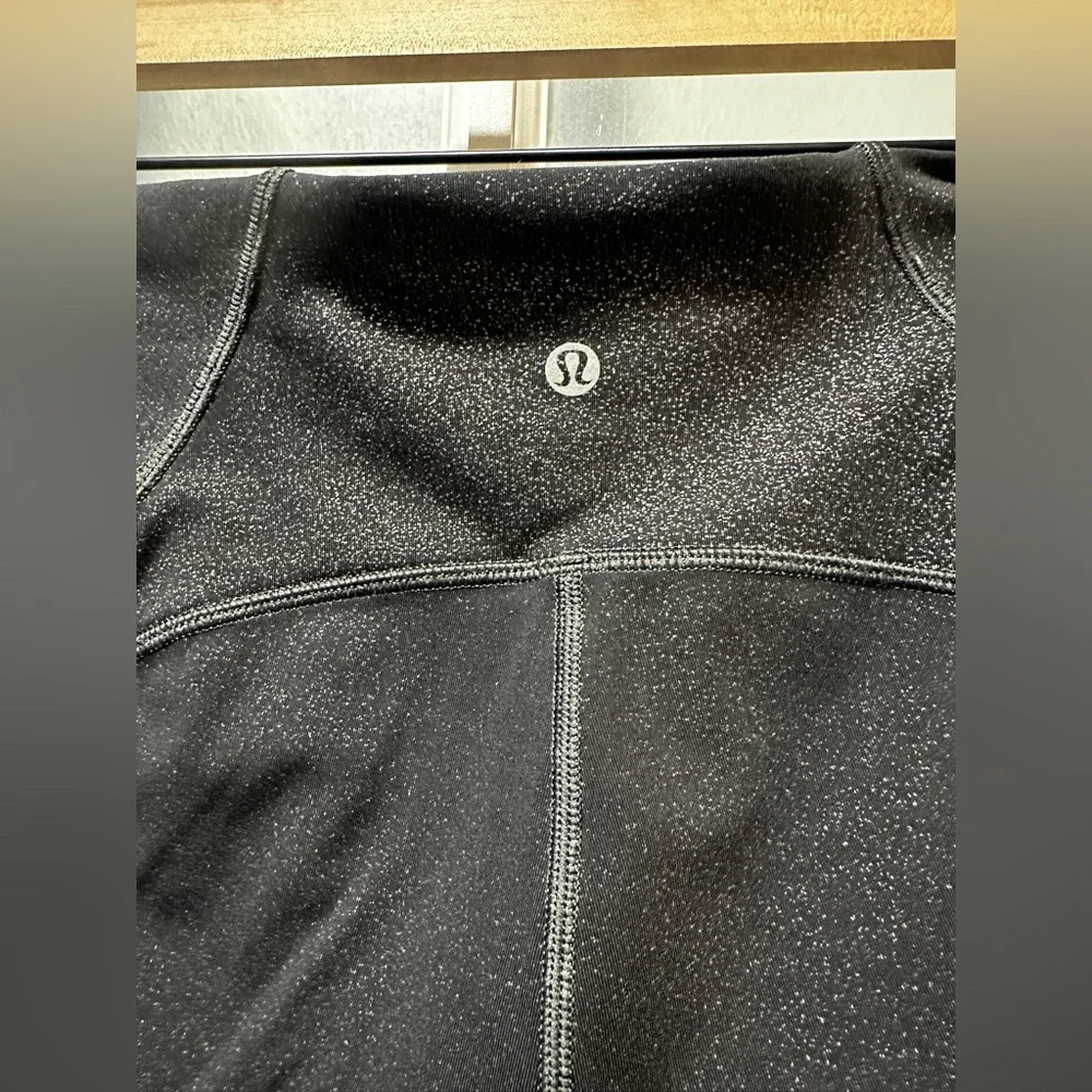 Lululemon Train Times 7/8 Pan: Luminosity Foil Print Black Silver / Black - Picture 10 of 11
